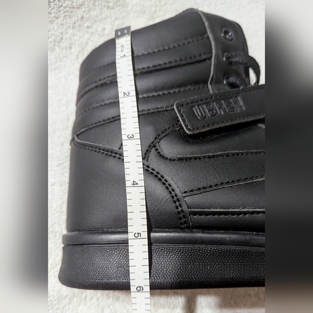 Stylish Black Women's High-Top Sneakers - Picture 10 of 12